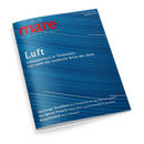 Titelbild der Zeitschrift „mare – Die Zeitschrift der Meere“, Ausgabe Nr. 176. Blaues Cover mit feinen horizontalen Linien und weißem Text: Haupttitel „Luft – Schnupperkurs in Tasmanien. Hier weht die sauberste Brise der Welt“. Untertitel u. a. „Meerenge Dschibuti“, „Die Splash-Formel“, „Strandfußball Rio in Rostock“. Rotes „mare“-Logo oben links, Webadresse „www.mare.de“ oben rechts.