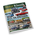 Titelblatt der Zeitschrift „Motor Klassik“ Juli 2024 mit grün-weißem Schriftkopf und mehreren Abbildungen klassischer Autos, darunter Alfa Romeo Giulia, Ford Capri II, BMW 3er E30, Mercedes A114 und weitere Modelle. Hauptüberschrift: „Ideal für Einsteiger! 7 Klassiker, mit denen Sie nichts falsch machen können“, ergänzt durch kleinere Textfelder zu Themen wie Fotografie, Restauration und Reisetest.