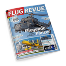 Titelblatt der Zeitschrift „FLUG REVUE“, Ausgabe 07/2026, mit großem Foto eines grauen Militärhubschraubers vom Typ Mi-24 im Flug vor blauem Himmel. Darunter Schriftzug „Fliegende Panzer – Ungarns letzte Mi-24“. Weitere sichtbare Texte: „FLUG REVUE SPECIAL 28 Seiten extra“, „US-Airlines in der Krise“, „Flughafen Rio“, „Kernenergie im All“. Am unteren Rand kleinere Fotos eines gelben Passagierflugzeugs, eines Tankflugzeugs und eines Satelliten.