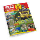 Cover des Magazins FRAG doch mal... mit einem großen schwarz-gelben Salamander und der Schlagzeile "Salamander! Was haben sie mit Feuer zu tun?".