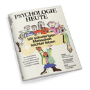 Cover der Zeitschrift Psychologie Heute, Juli 2025, mit einer Illustration verschiedener Menschen um die Schlagzeile Mit schwierigen Menschen leichter leben.